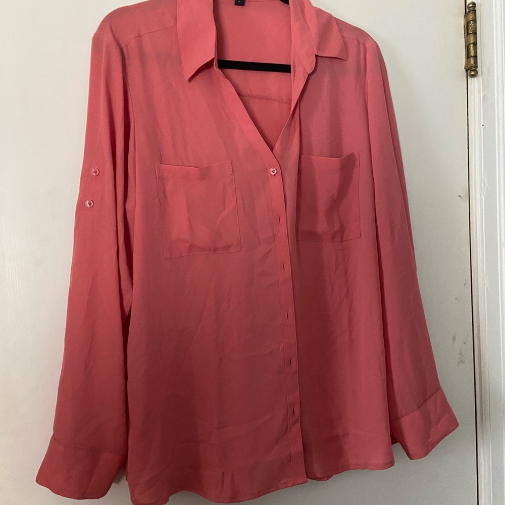Express button down top